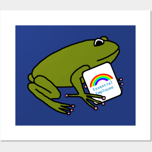 Frog Shows Support for Essential Employees with Rainbow Posters and Art